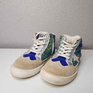 Kids Glitter Star Sneaker's Size‎ 29/11 Hightop zip up
